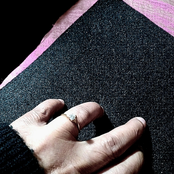 Genuine 14k Gold 2 Stone CZ Ring - Picture 12 of 13